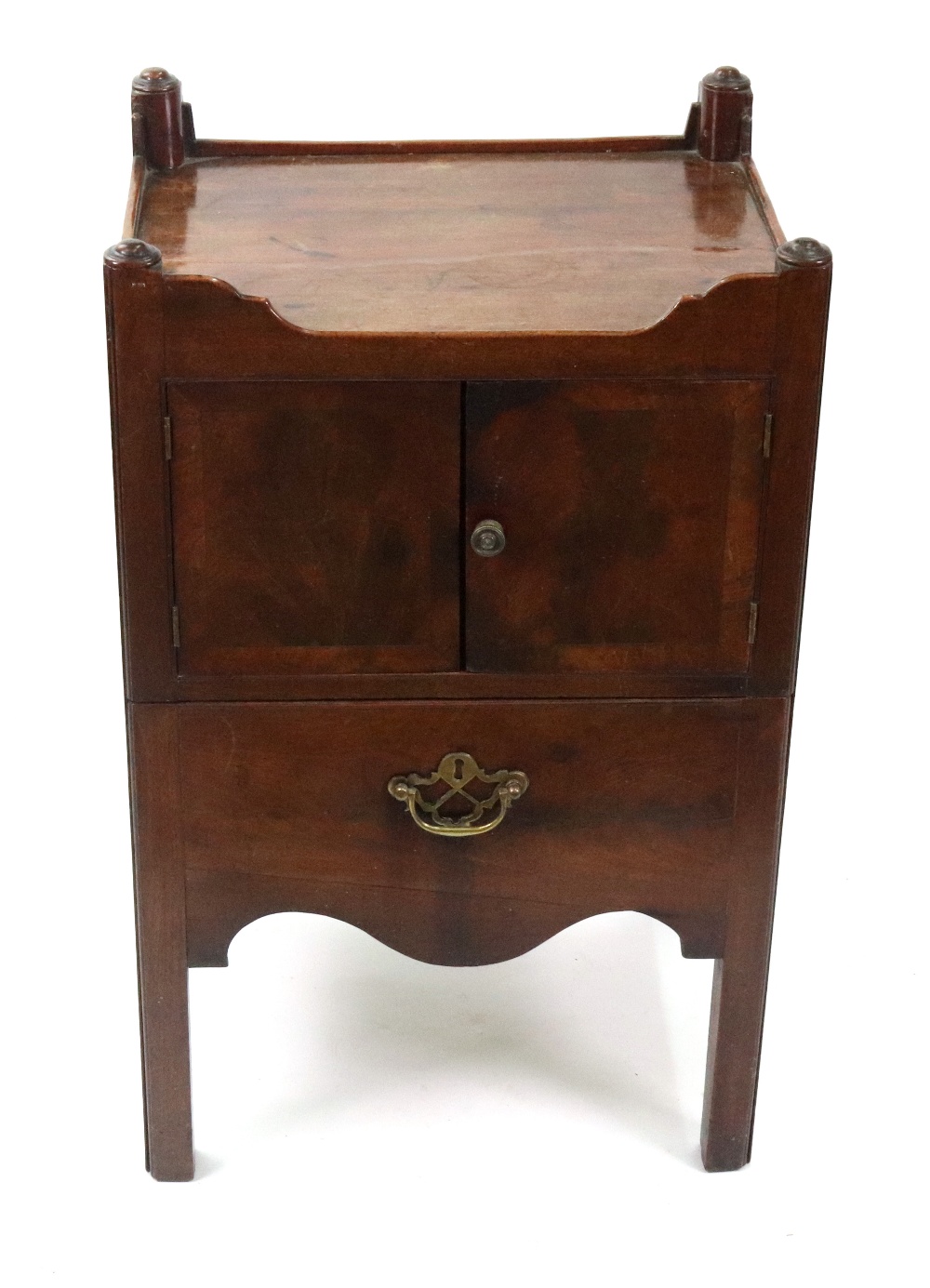 A George III mahogany night commode,