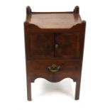 A George III mahogany night commode,