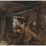 Attributed to Ralph Lucas (British, 1796-1874), An interior scene,