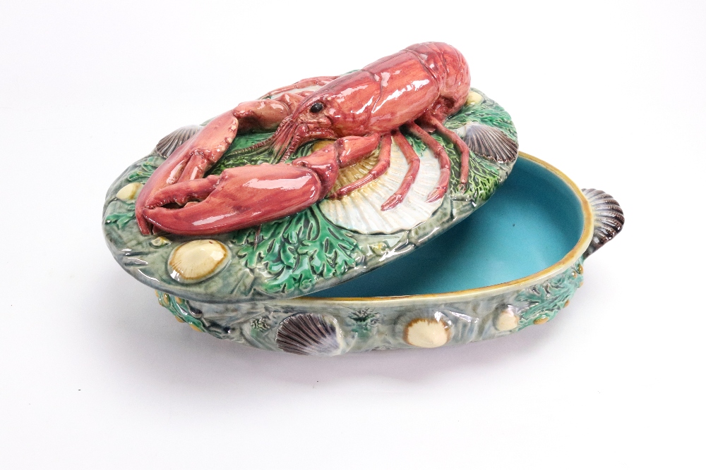 A Minton Majolica lobster tureen and cover, circa 1870, - Image 2 of 15