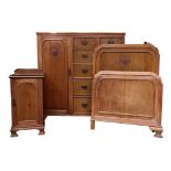 Wylie & Lochhead Ltd, 45 Buchanan Street Glasgow: A walnut dwarf wardrobe chest,