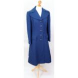 A navy wool coat 'Diorling', by Christian Dior.