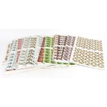 Great Britain: 137 full sheets of mint stamps, face value approximately £1785.00, values 2½ - 25p.