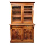 An early Victorian mahogany dwarf side cabinet,