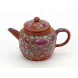 A miniature Chinese Yixing ware teapot and cover, 19th/20th century,