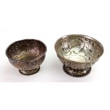 A Dutch silver bowl, English Import marks for 1892,