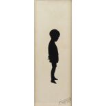 Baron Scotford (British, early 20th Century), Two silhouettes of children,