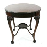 A 'Chippendale Revival' mahogany centre table,