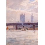 Attributed to Duncan Grant (British, 1885-1978), A view of Westminster from the Thames,