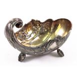 A German scrolled shell shape sweetmeat dish, Posen, and detailed 800,