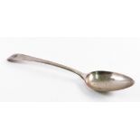 A Portuguese Old English pattern silver basting spoon, Oporto 1810/18, 27cm long, 4ozs, crested.