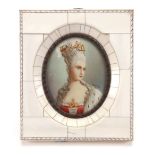 N*** Gerard (French, 19th Century), A portrait miniature of Madame Pompadour,