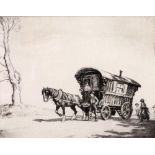 Graham Barry Clilverd (British, 1883-1959), The Caravan, signed and titled in pencil 'The Caravan,