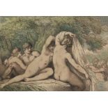 After Francois Boucher, Repose; The Fair Bather; The Surprise,