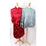 Two Chinese silk jackets.