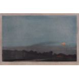 L Unsworthy (British, 20th Century), Moonrise, Westmeston, Sussex,