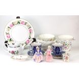 Two Royal Doulton figures Tinkle Bell HN 1677 & Dinky Do HN 1678, Minton Haddon Hall, Coalport,