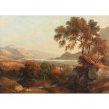 John Glover (Australian, British, 1767-1849), A view of Ullswater and Patterdale Church,