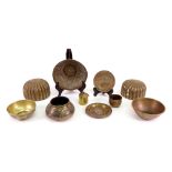 A group of Islamic brass ware, 19th/20th century,