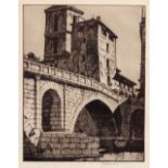 Louis Mauley (European, 20th Century), The Bridge, signed in pencil 'Louis Mauley',