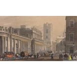 After Thomas H Shepherd, A view of St Paul's, London, colour engraving by William Wallis, 11.