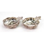 A pair of Victorian silver tasse de vin, George W Adams, London 1892,