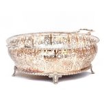 A circular silver two handled fruit basket, Goldsmiths & Silversmiths Company, London 1926,