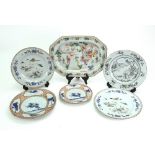 A group of Chinese Export porcelains, Qianlong, comprising,