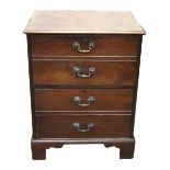 A George III mahogany commode,