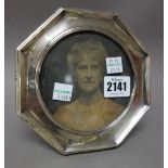 Silver and silver mounted wares, comprising; an octagonal photograph frame,