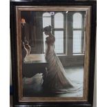 Rob Hefferan (Contemporary), Pure Elegance, hand enhanced giclee canvas on board, 69cm x 49cm.