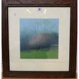 Attributed to Graham Ovenden (b.1943), The Apple Tree, pastel 29cm x 27.5cm.
