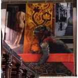 Richard Lannoy (d.2016), The Lizard King, oil on canvas, signed, unframed, 182cm x 162cm.