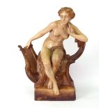 A Goldscheider figure of a young woman,