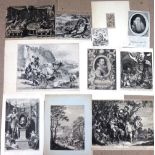 A group of assorted mainly Old Master engravings, all unframed,