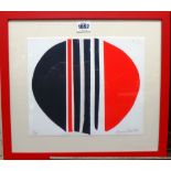 Terry Frost (1915-2003), black and Red, screenprint, signed, dated '00, numbered 21/100,