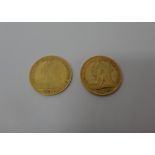 Two Victoria old head half sovereigns, both 1894, (2).