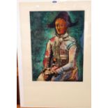After Pablo Picasso, Portrait de Garcon, colour print, numbered 126/195, 46cm x 33cm.