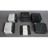 A quantity of three inch magic lantern glass slides, late 19th/early 20th century,