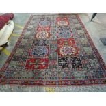 A Turkish garden carpet, 192cm wide x 280cm long.