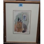 Frank G. Skeats (fl.1880-1887), Moving in, watercolour, signed, 17cm x 12cm.