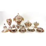 A group of Derby 'Japan' pattern porcelains, circa 1820,