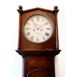 W & J Gardner Perth: an early 19th century mahogany longcase clock,