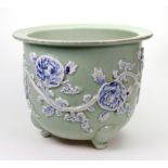 A Chinese celadon ground jardiniere, late 19th century,