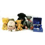 A Merrythought Humpty Dumpty, together with a Merrythought Blue Sapphire Anniversary bear, boxed,