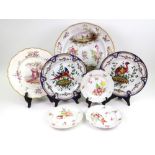 A group of continental ceramics, late 19th century,