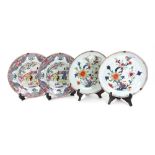 A pair of Chinese famille-rose saucer dishes, Qianlong,