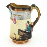 A Burleigh ware 'The Stocks' jug,