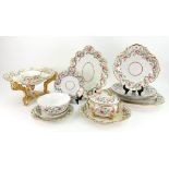 A Derby composite part dinner and tea service, circa 1820,