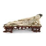 A Chinese ivory 'Doctors model', early 20th century,